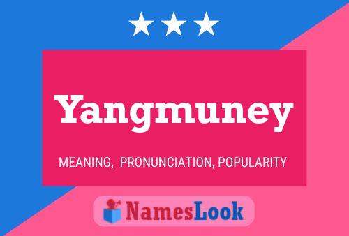 Yangmuney 名字海报