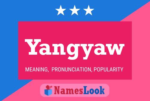 Yangyaw 名字海报