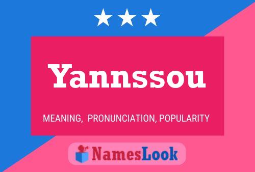 Yannssou 名字海报