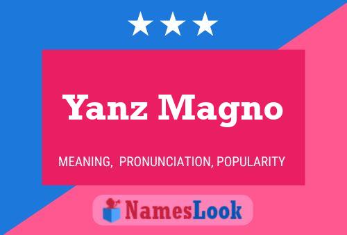 Yanz Magno 名字海报