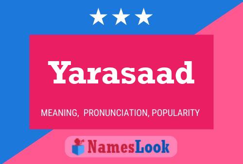 Yarasaad 名字海报