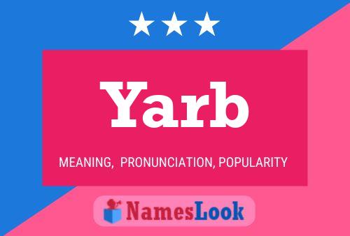 Yarb 名字海报