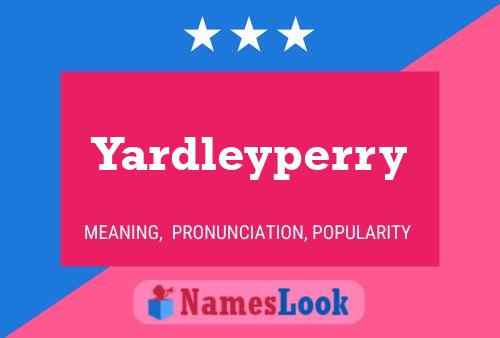 Yardleyperry 名字海报