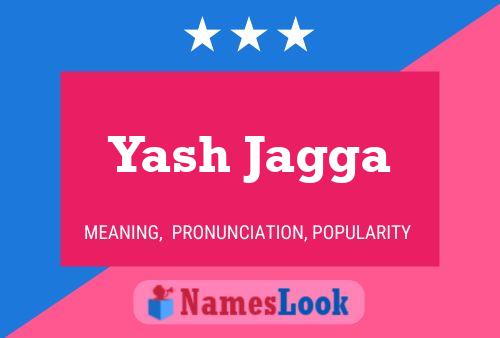 Yash Jagga 名字海报