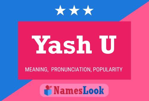 Yash U 名字海报