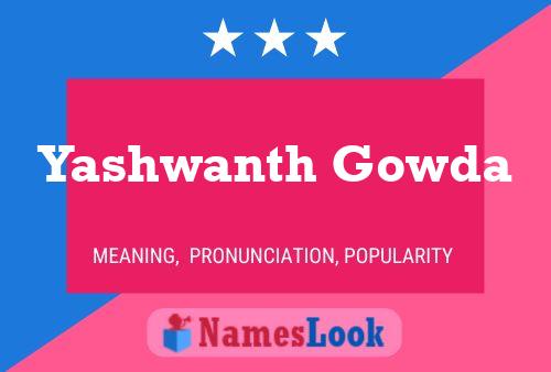 Yashwanth Gowda 名字海报