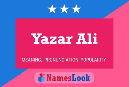 Yazar Ali 名字海报