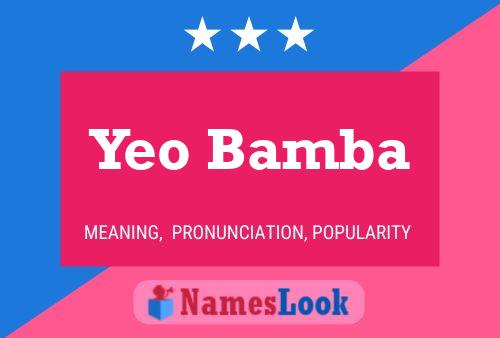 Yeo Bamba 名字海报