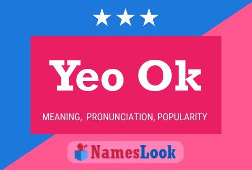 Yeo Ok 名字海报