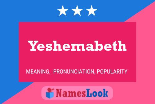 Yeshemabeth 名字海报