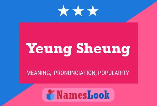 Yeung Sheung 名字海报