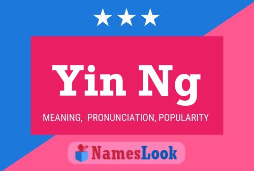 Yin Ng 名字海报