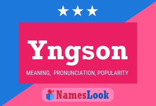 Yngson 名字海报