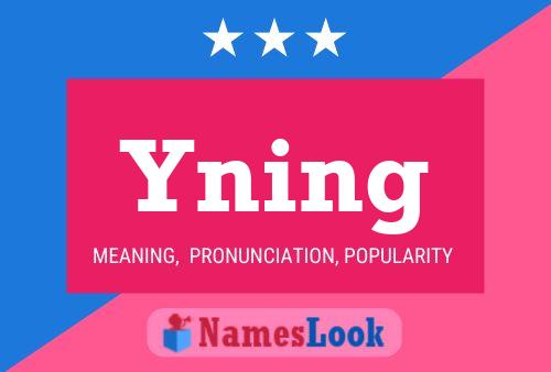 Yning 名字海报