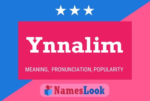 Ynnalim 名字海报