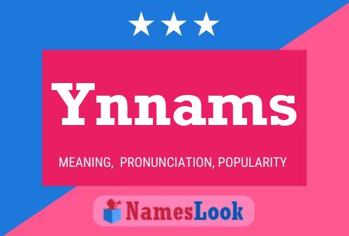 Ynnams 名字海报