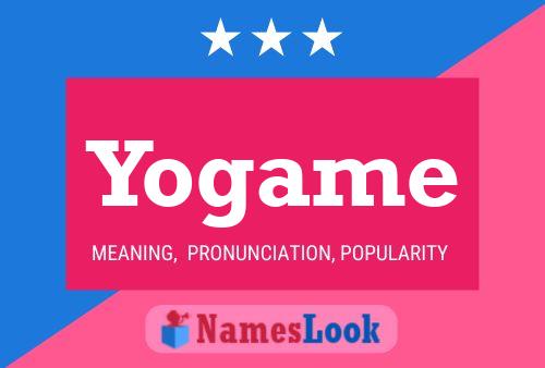 Yogame 名字海报