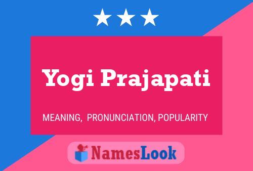 Yogi Prajapati 名字海报