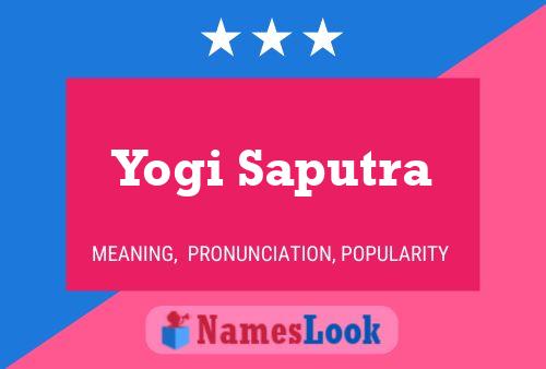 Yogi Saputra 名字海报