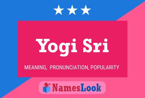 Yogi Sri 名字海报