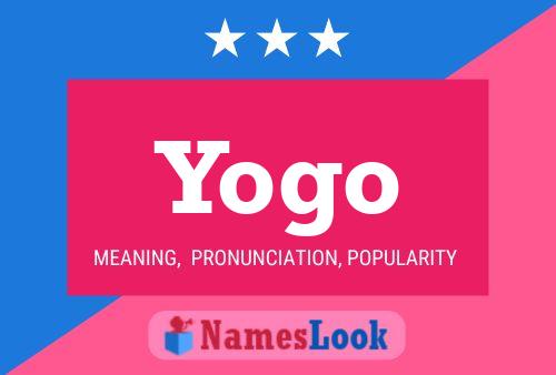 Yogo 名字海报