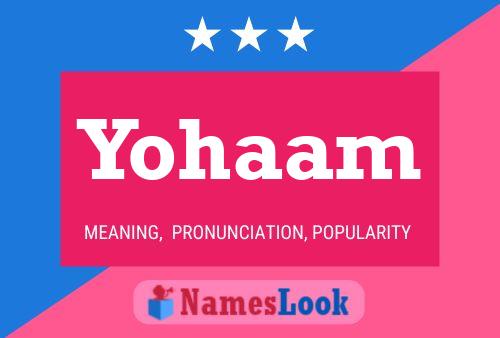 Yohaam 名字海报