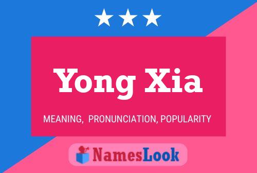 Yong Xia 名字海报