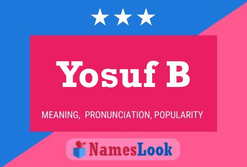 Yosuf B 名字海报