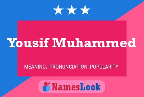 Yousif Muhammed 名字海报