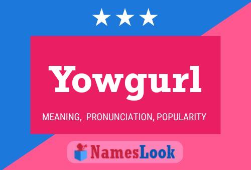 Yowgurl 名字海报