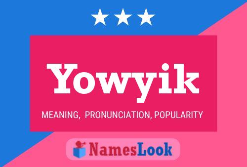 Yowyik 名字海报