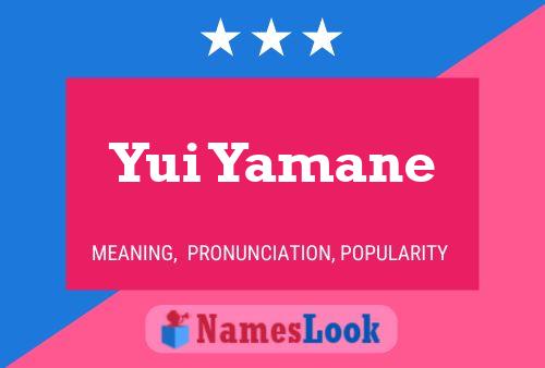 Yui Yamane 名字海报