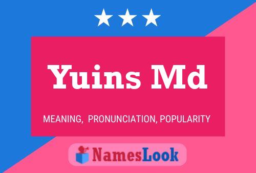 Yuins Md 名字海报