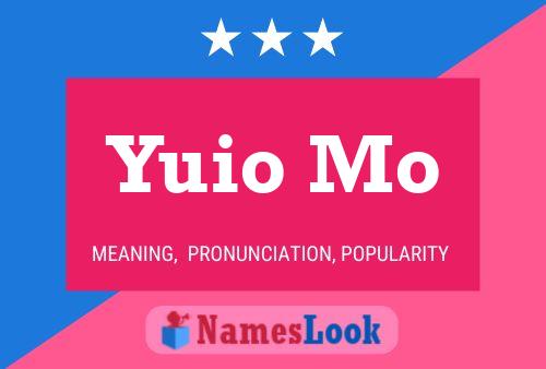 Yuio Mo 名字海报