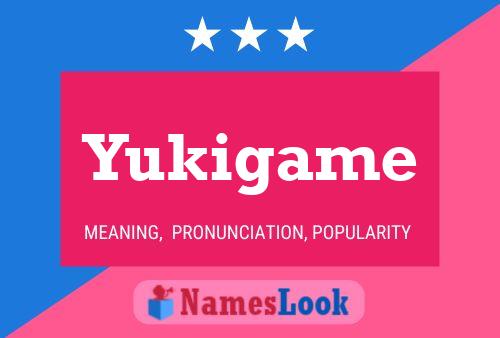 Yukigame 名字海报