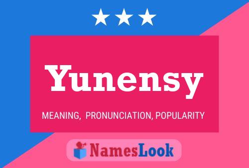 Yunensy 名字海报