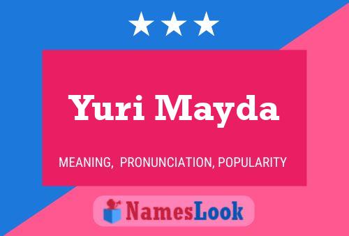 Yuri Mayda 名字海报