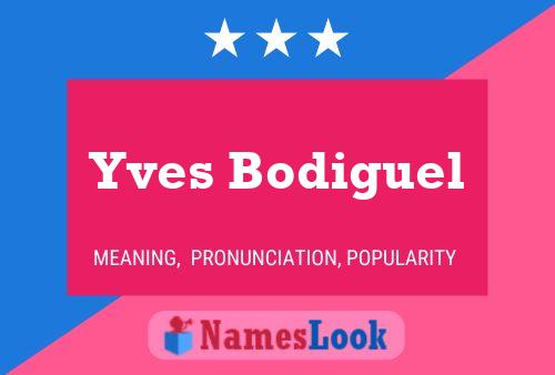 Yves Bodiguel 名字海报