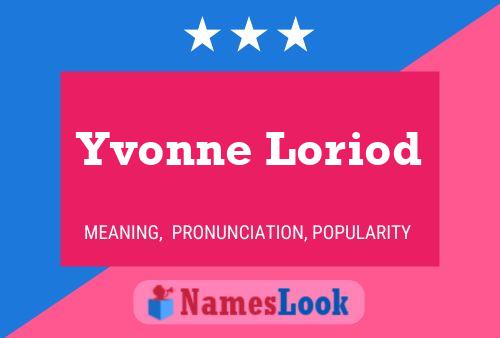 Yvonne Loriod 名字海报