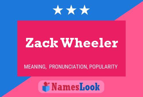 Zack Wheeler 名字海报