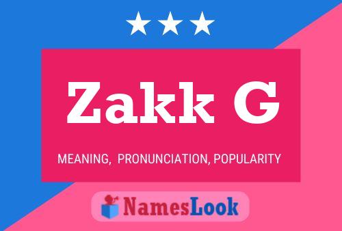 Zakk G 名字海报