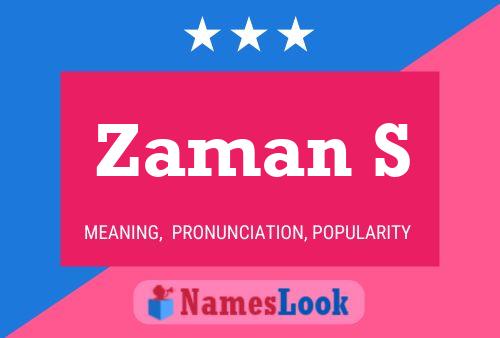 Zaman S 名字海报