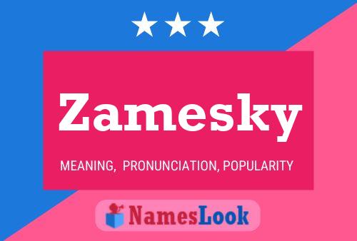 Zamesky 名字海报