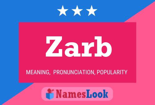 Zarb 名字海报