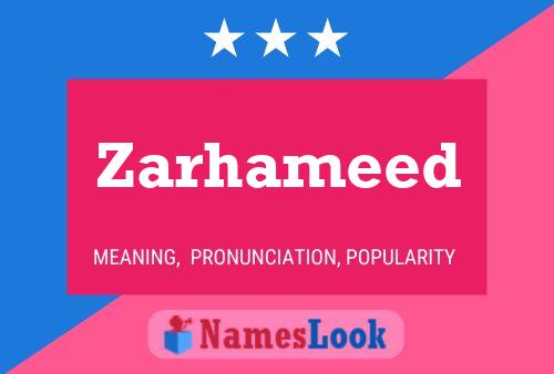 Zarhameed 名字海报