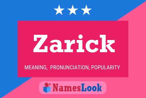 Zarick 名字海报