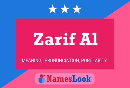 Zarif Al 名字海报