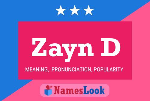 Zayn D 名字海报