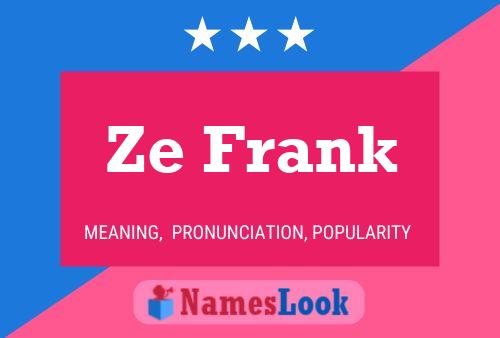 Ze Frank 名字海报