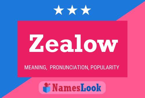 Zealow 名字海报